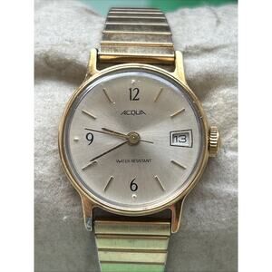 Acqua Gold Tone Women’s Wind Up Watch